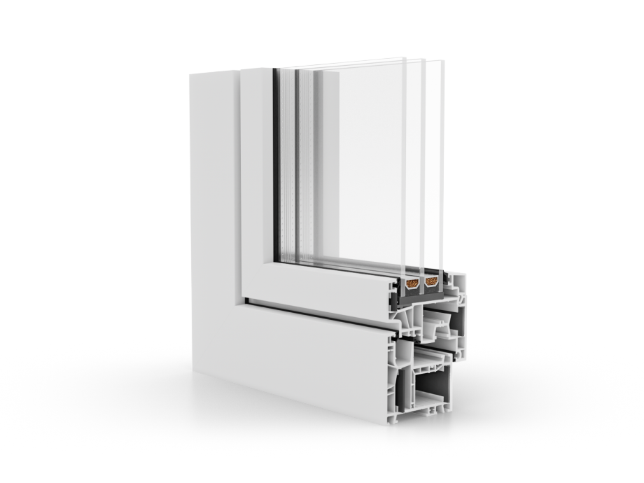 PVC Fenster Modell 03 Seitenansicht