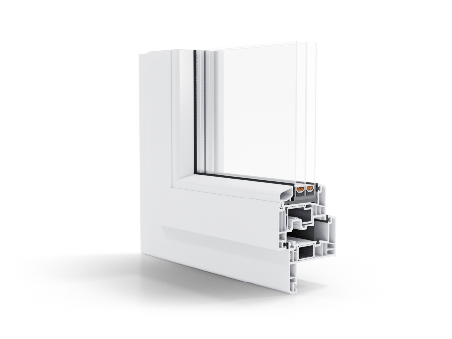 PVC Fenster Modell 10 Seitenansicht