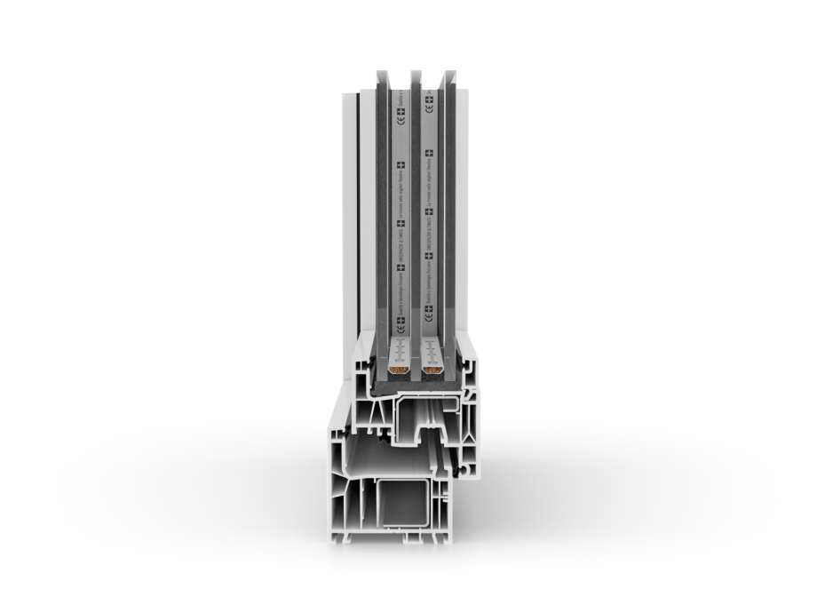 PVC Fenster Modell 08 Mittige Ansicht