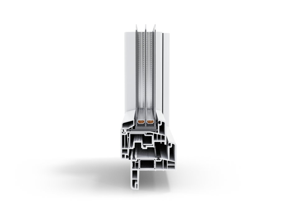 PVC Fenster Modell 10 Mittige Ansicht