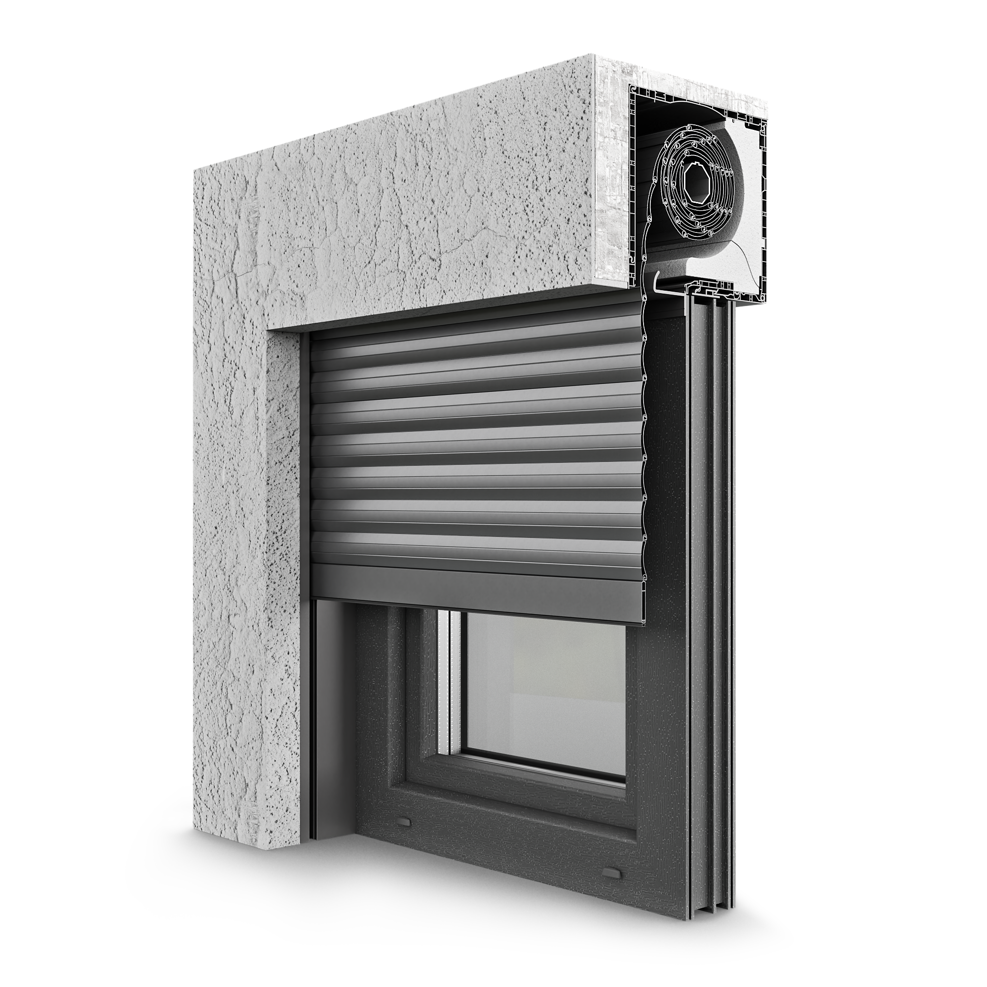 Aufsatzrollo Modell 11