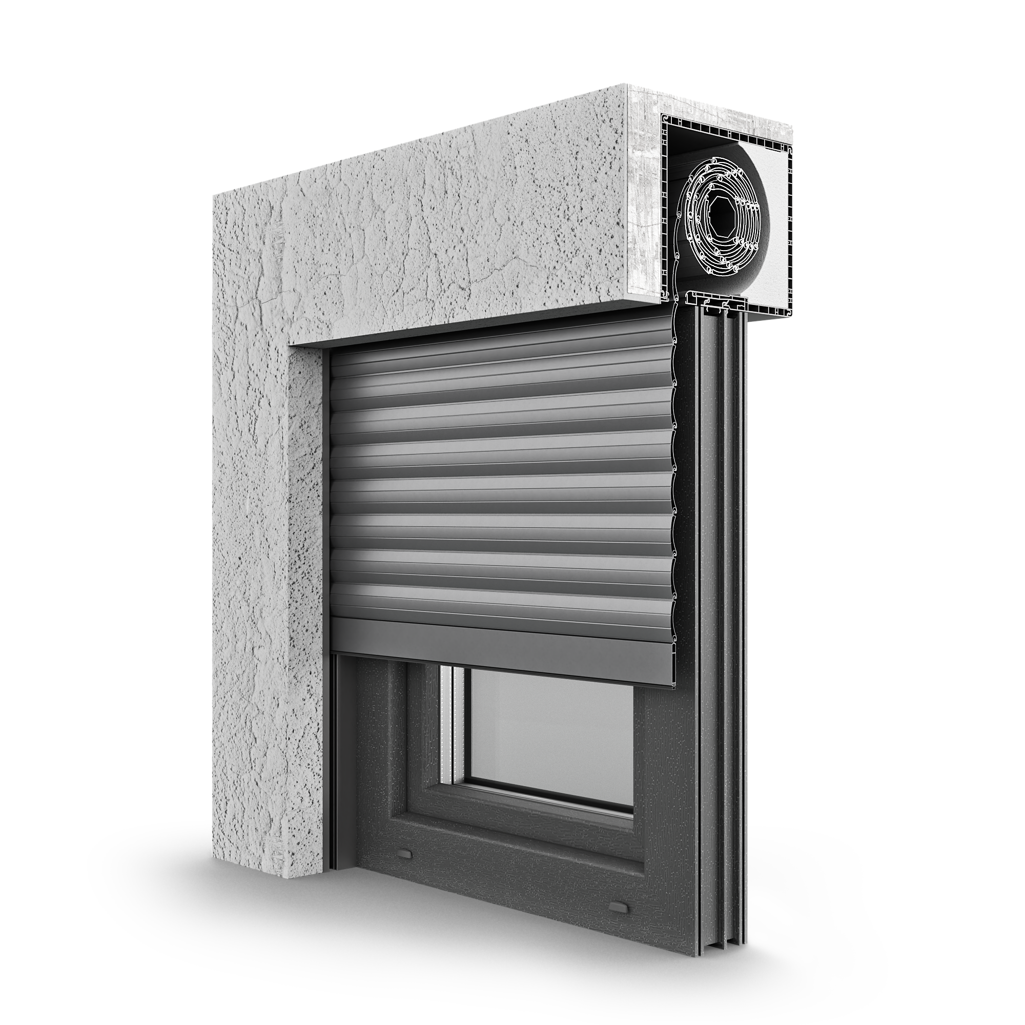 Aufsatzrollo Modell 10
