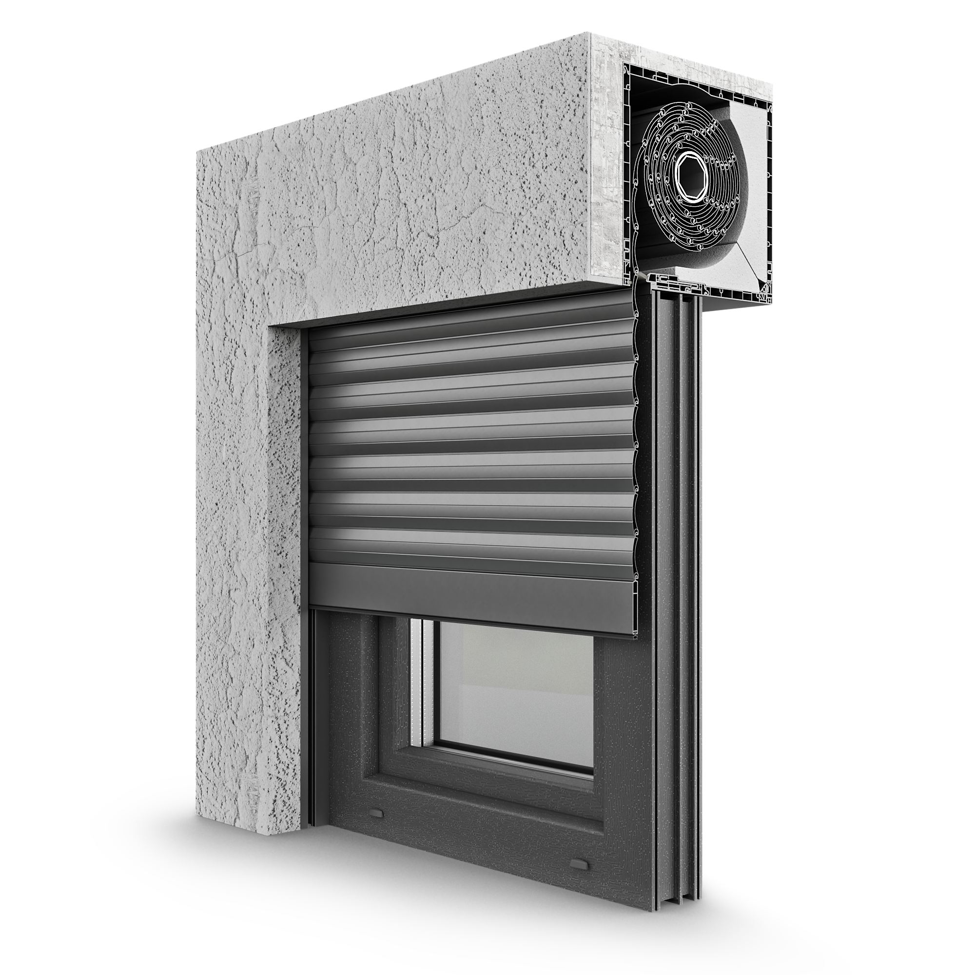 Aufsatzrollo Modell 06