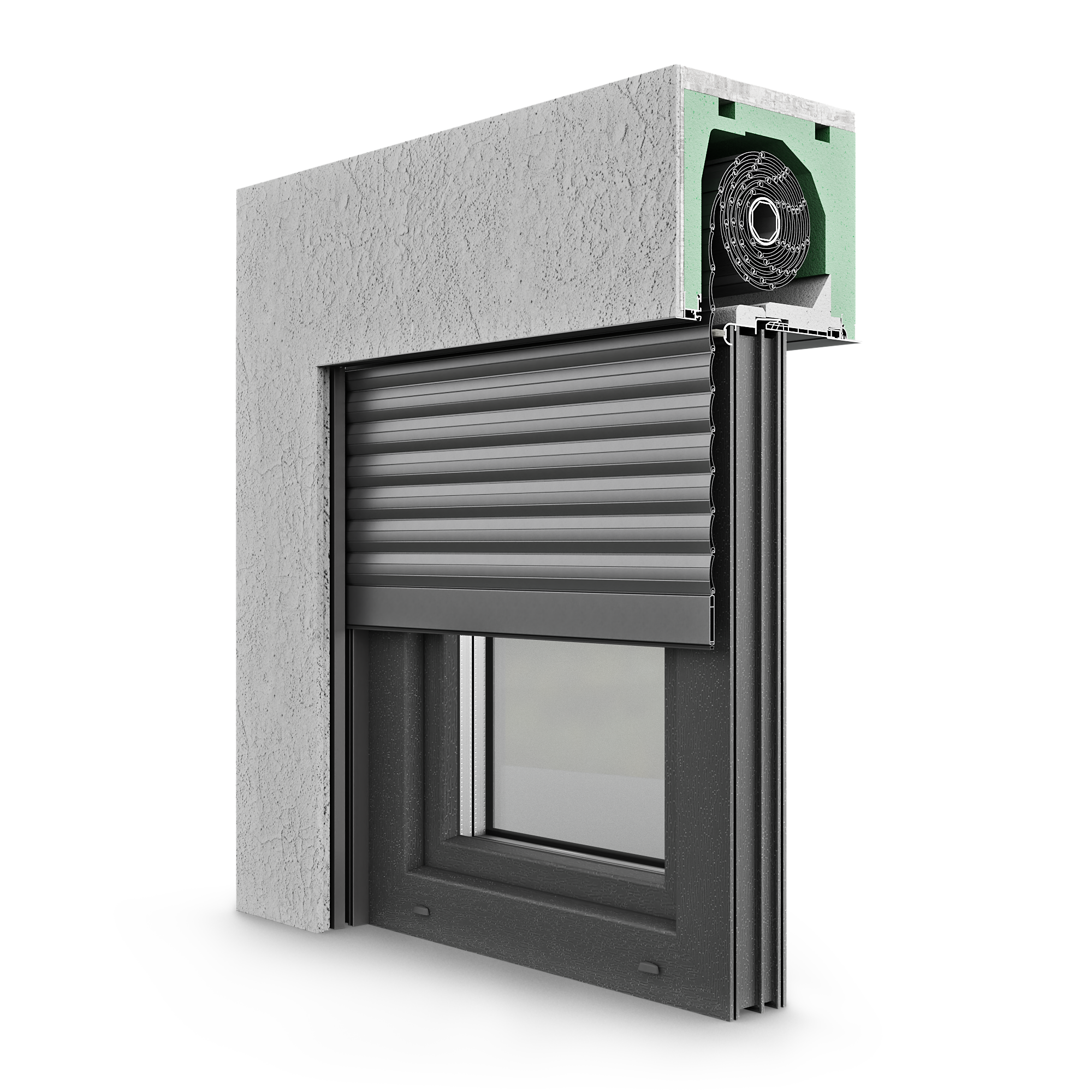 Aufsatzrollo Modell 05