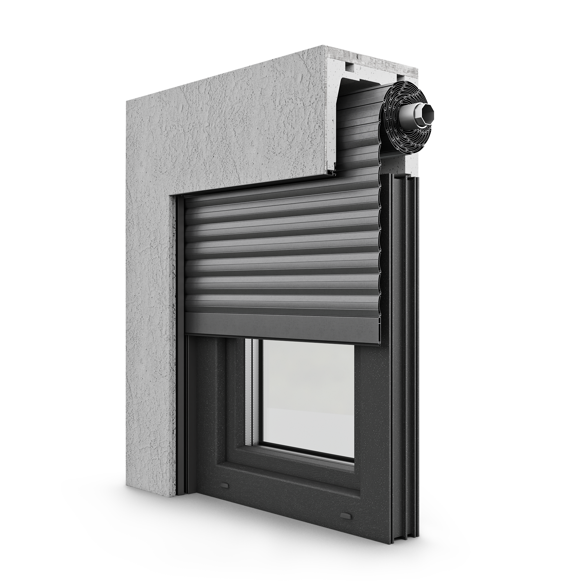 Aufsatzrollo Modell 01